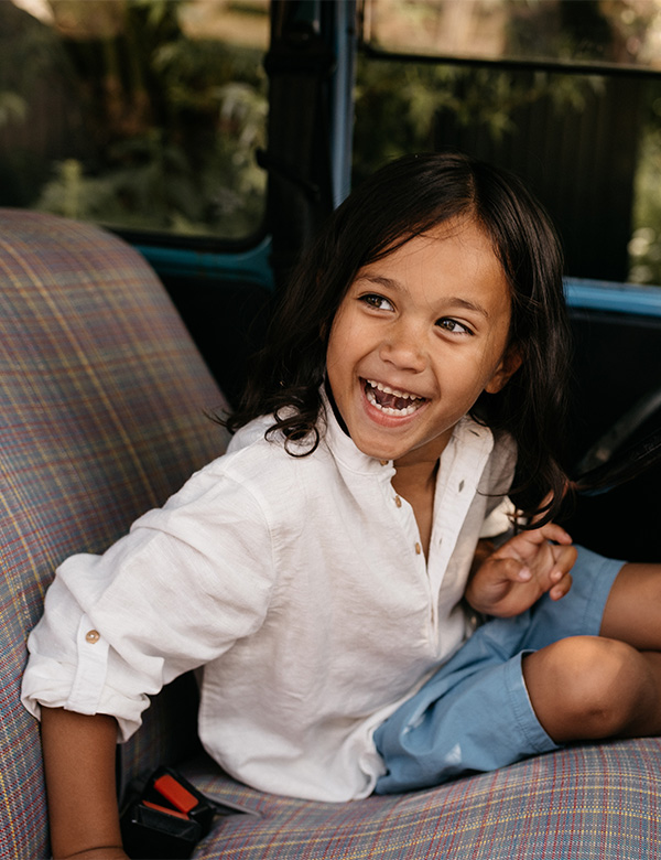 kindermodel met donkerbruin haar Diago