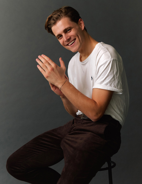 Mannelijk model met blond haar Didier