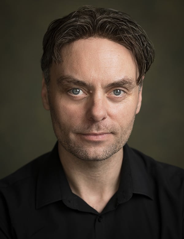 Mannelijk model met bruin haar Dirk