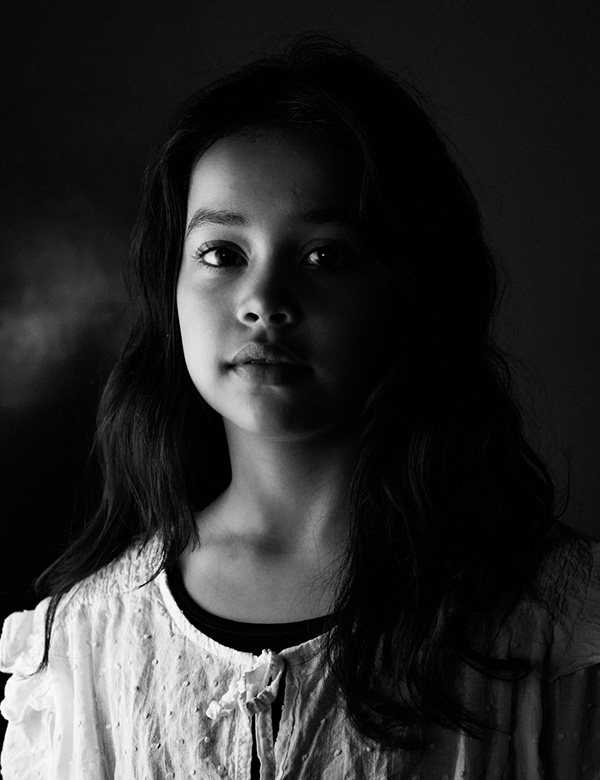 Kindermodel met bruin haar Donnah Do.