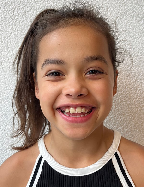 Model Kindermodel met bruin haar donnah