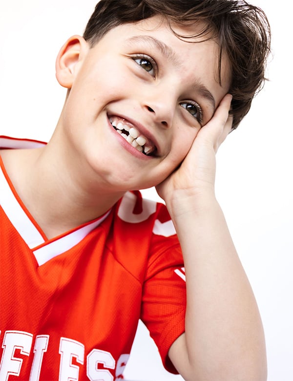 Kindermodel met lichtbruin haar Eliano