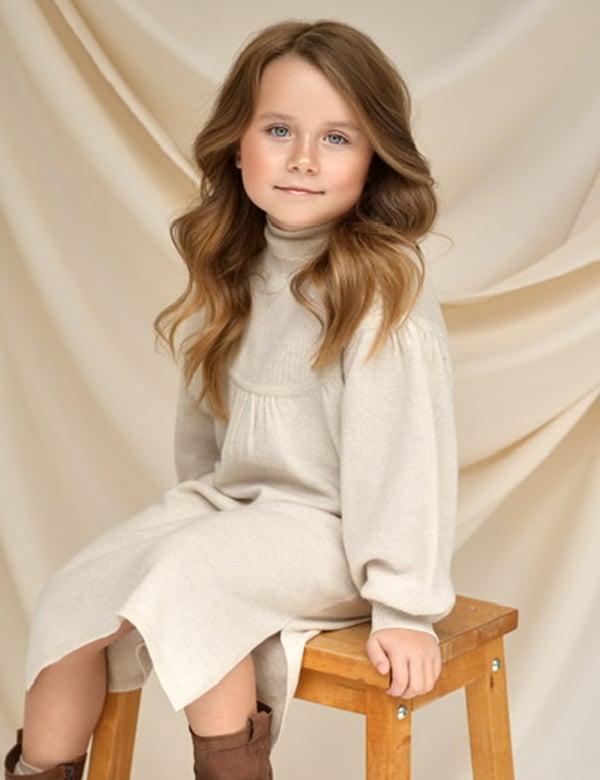 Kindermodel met blond haar Elise