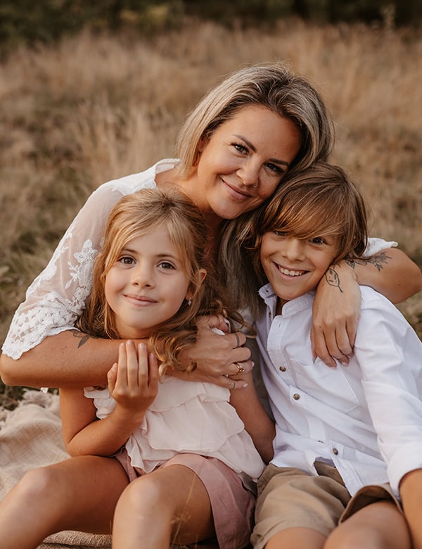 Vrouwelijk model blond haar Els