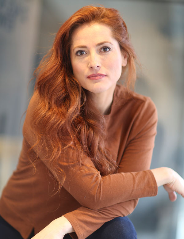 Vrouwelijk model met rood haar Erika
