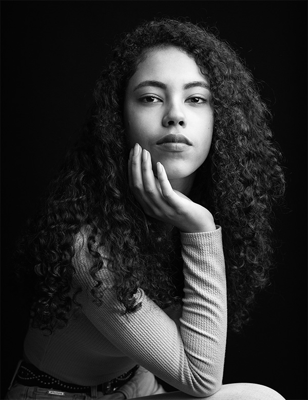Vrouwelijk model Eva K.