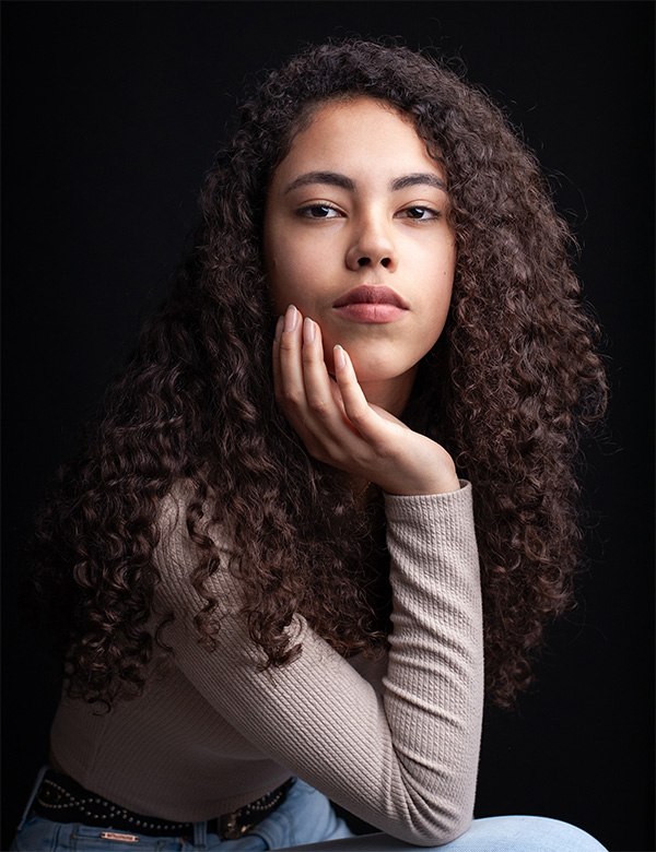 Vrouwelijk model Eva K.