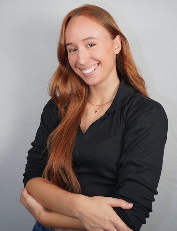 Vrouwelijk model met rossig haar Eva M.