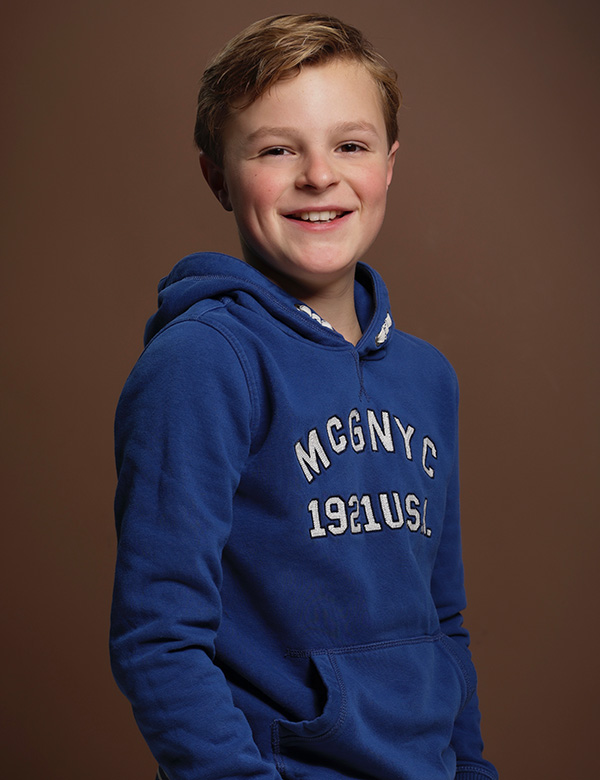 Kindermodel met blond haar Fabian