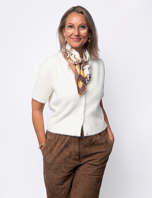 Vrouwelijk model me blond haar Fabienne S.