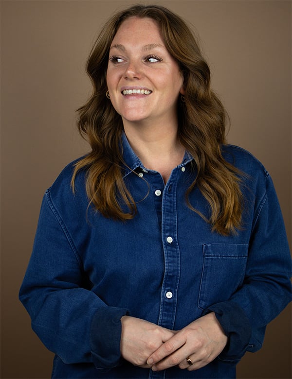 Vrouwelijk model met roodbruin haar Fabienne V.