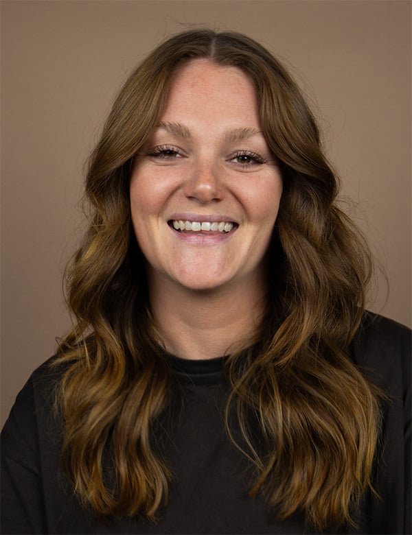 Vrouwelijk model met rossig haar Fabienne V.