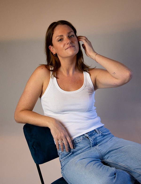 Vrouwelijk model met rood haar Fabienne V.
