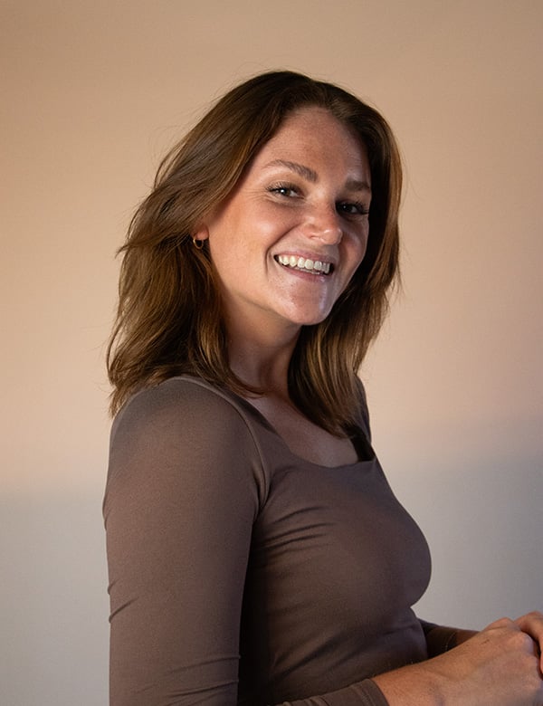 Vrouwelijk model met roodbruin haar Fabienne V.