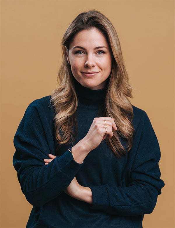 Vrouwelijk model met blond haar Fauve