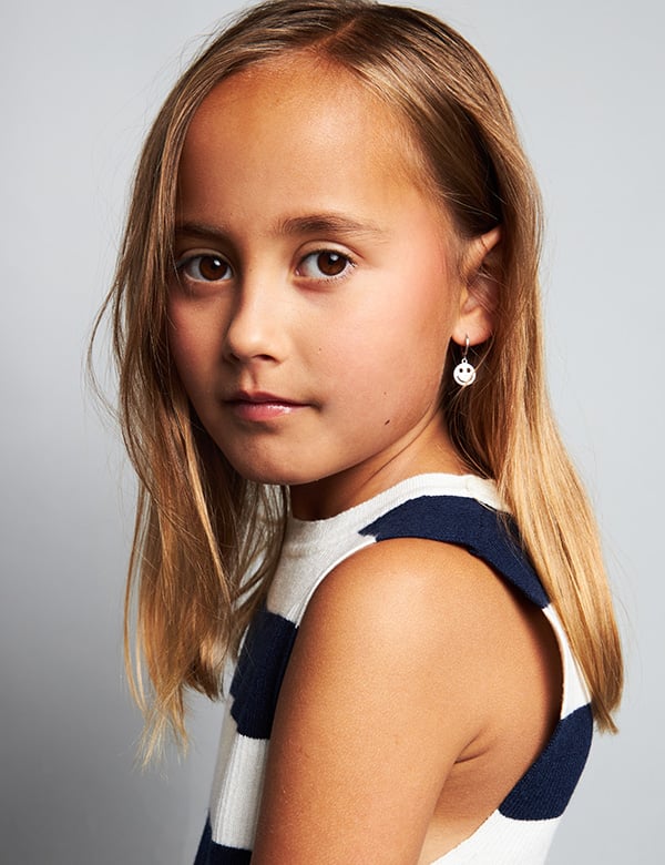 Kindermodel bruin haar Fay