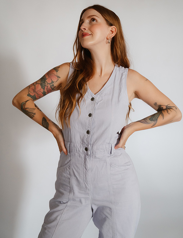 Vrouwelijk model met lang rossig haar Fenneke P.