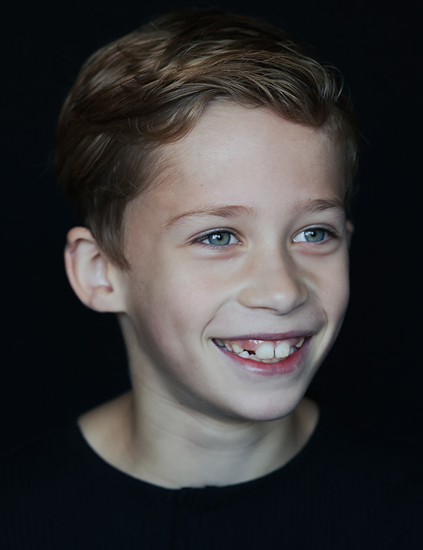 Kindermodel met blauwe ogen Finn S.