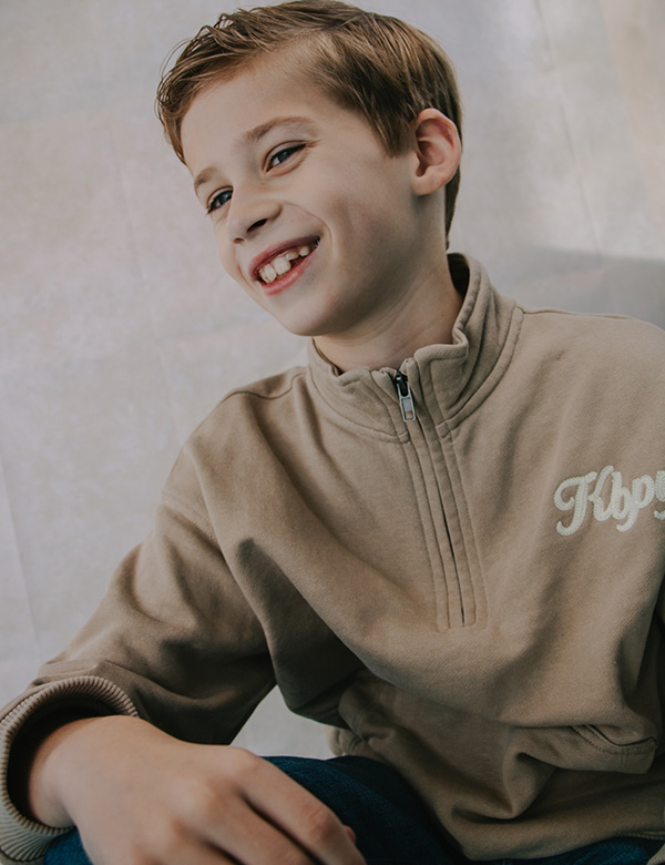Kindermodel met blond haar Finn