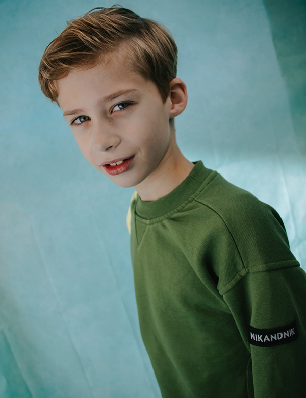 Kindermodel met blond haar Finn