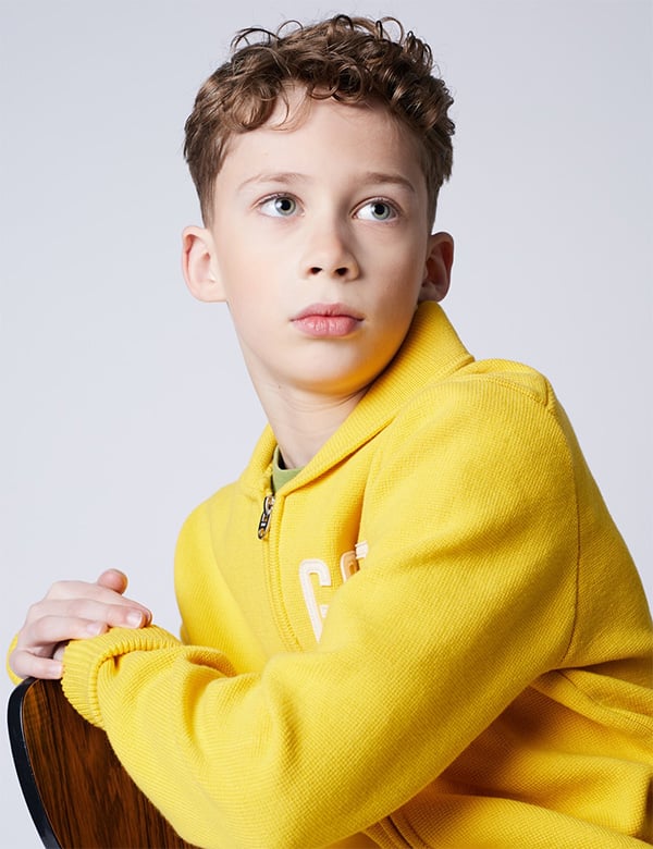 Kindermodel met blond haar Finn S.