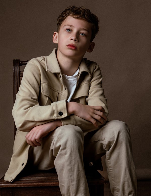 Kindermodel met blond haar Finn S.