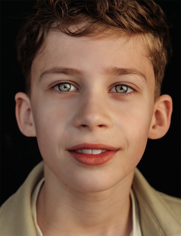 Kindermodel met blond haar Finn S.