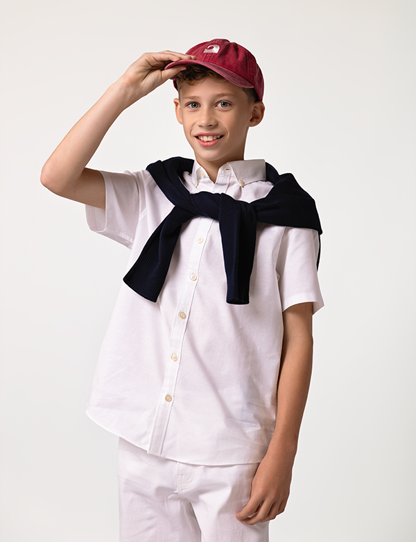 Kinderlijk model met blond haar Finn S.