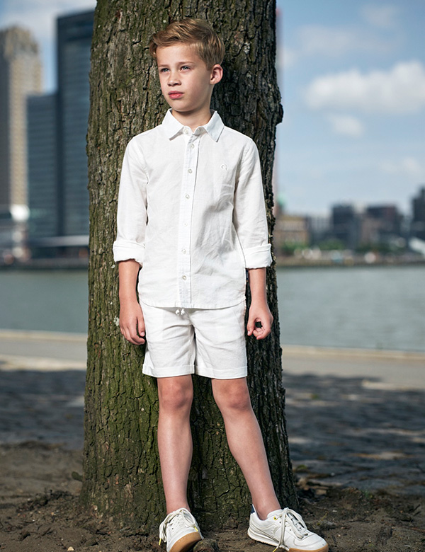 Kindermodel met blond haar Finn