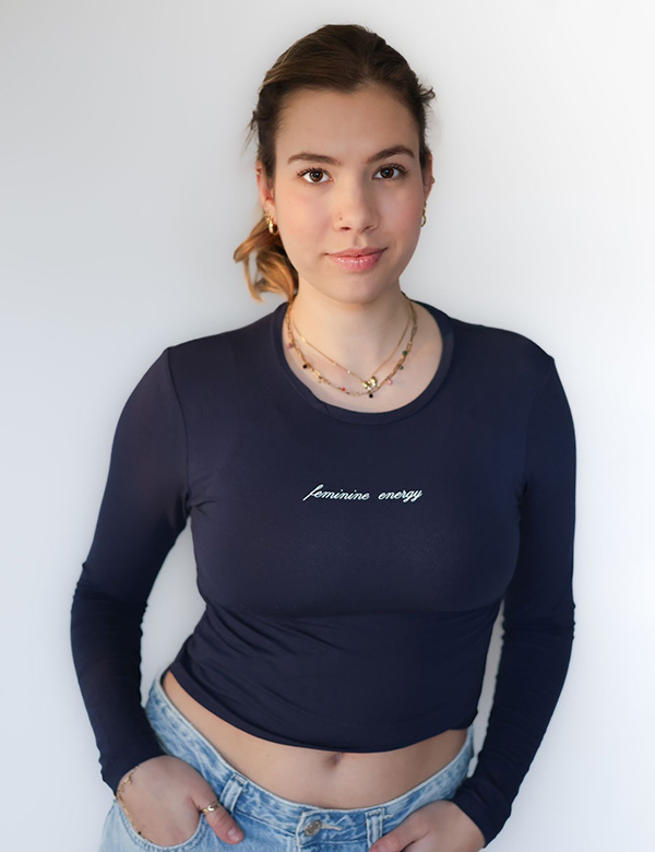 Vrouwelijke model Fleur R.