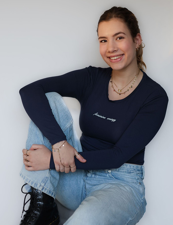 Vrouwelijke model Fleur R.