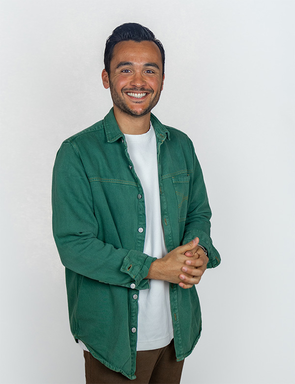 Mannelijk model met zwart haar Florian