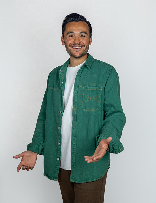 Mannelijk model met zwart haar Florian