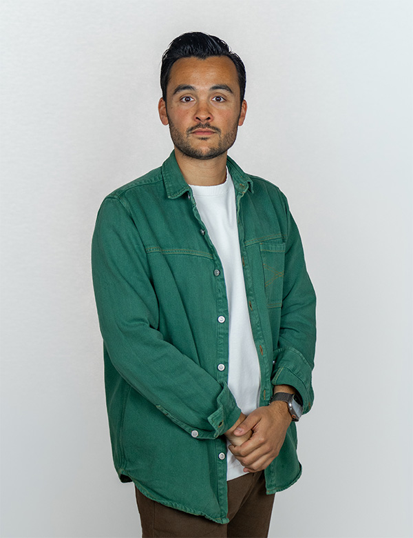 Mannelijk model met zwart haar Florian