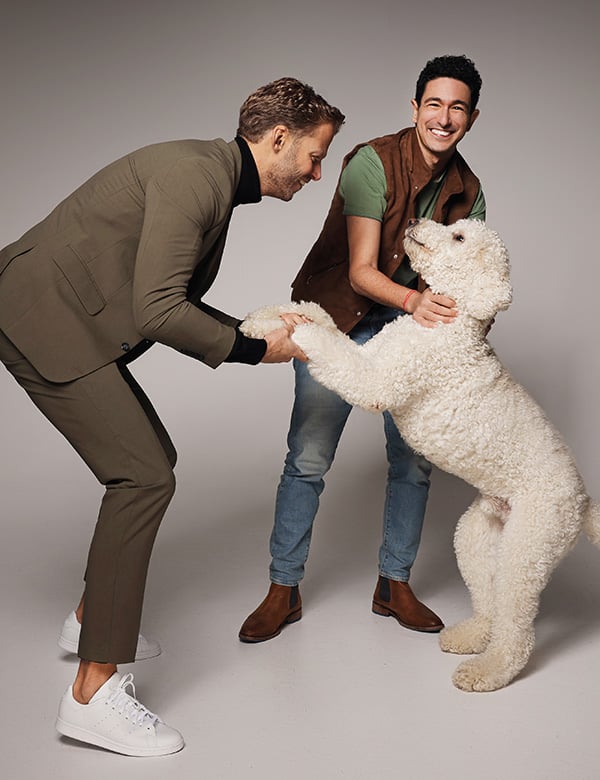 Mannelijk model met blond haar Floris