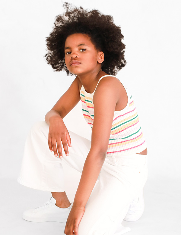 Kindermodel donker haar Genevieve