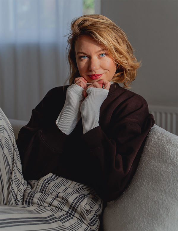 Vrouwelijk model met blond haar Hanna H.