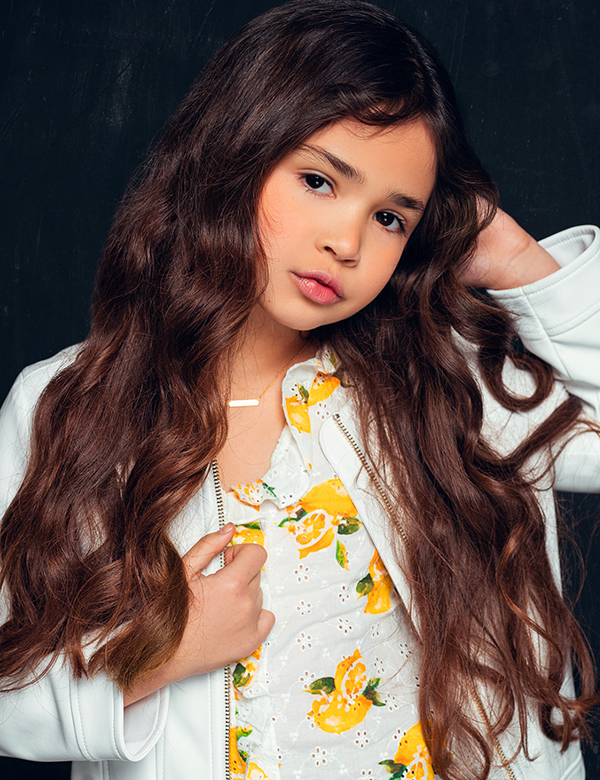 kindermodel bruin haar Ilana