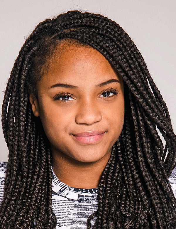 Model Kindermodel met bruin haar imani