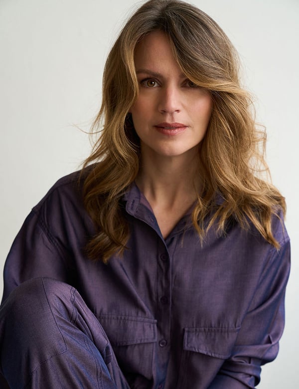 vrouwelijk model met bruin haar Imke Wa.