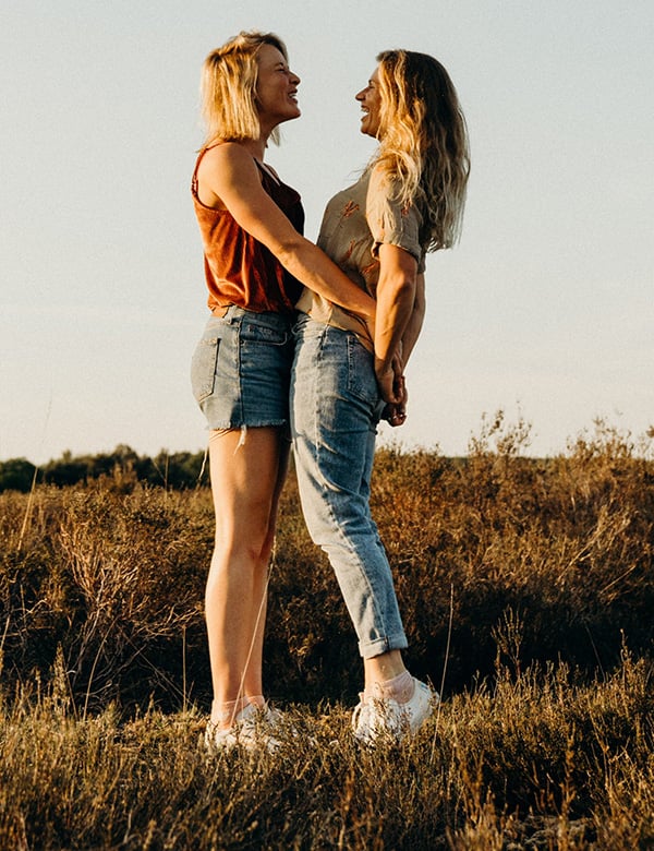 Modellen koppel ireen & abigail