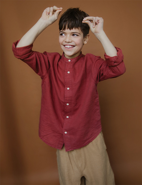 Kindermodel met bruin haar Ismail