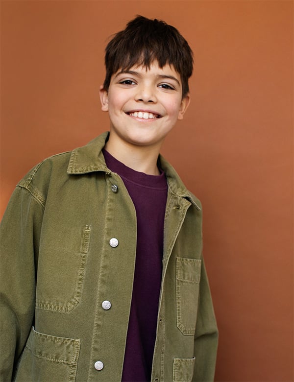 Kindermodel met bruin haar Ismail