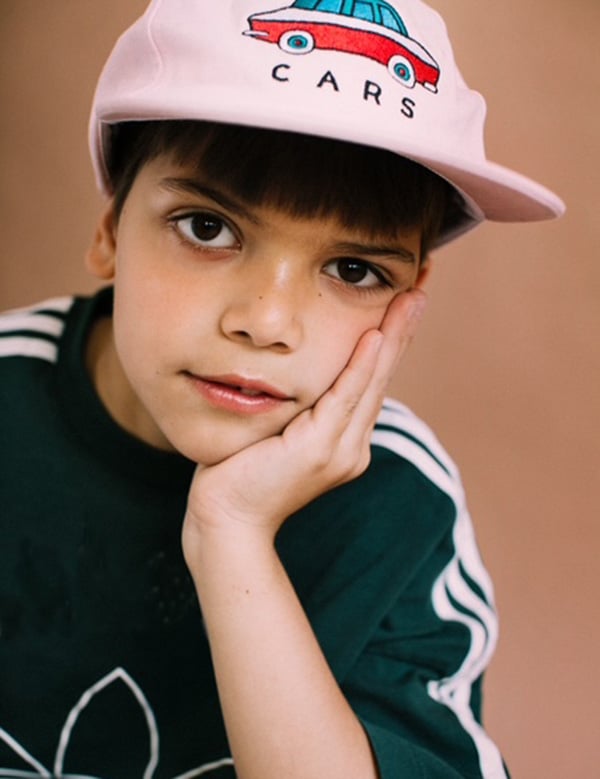 Kindermodel met bruin haar Ismail