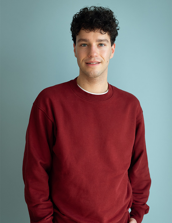Mannelijk model met bruin haar Iwan