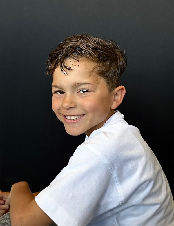 Kindermodel bruin haar Jace
