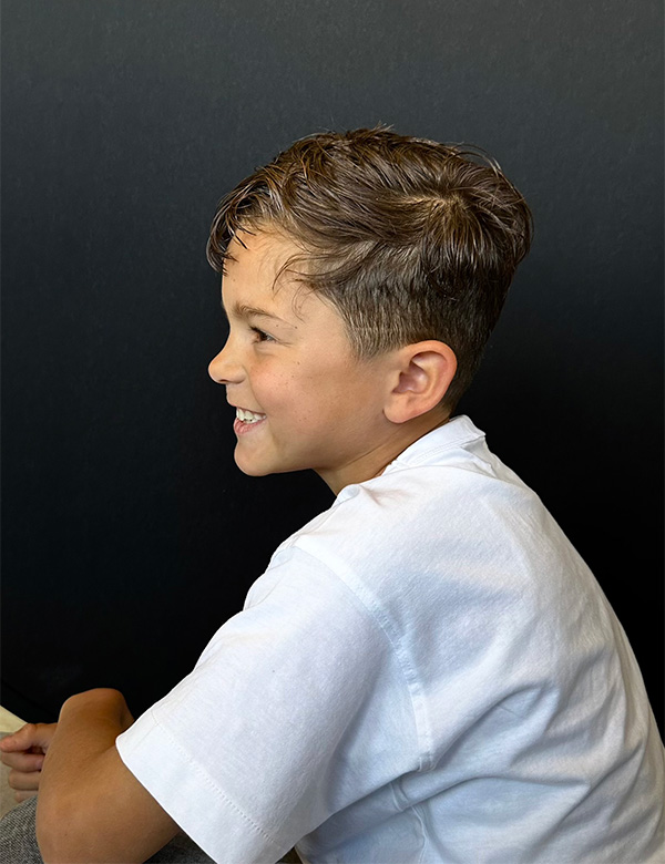 Kindermodel bruin haar Jace