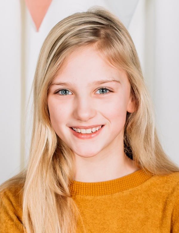 Kindermodel blond haar jana