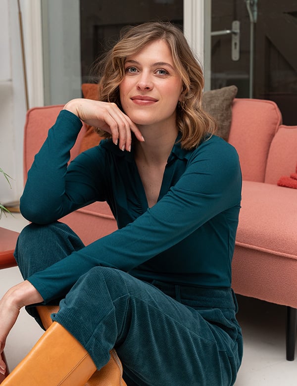 vrouwelijk model met donkerblond haar Janneke K.