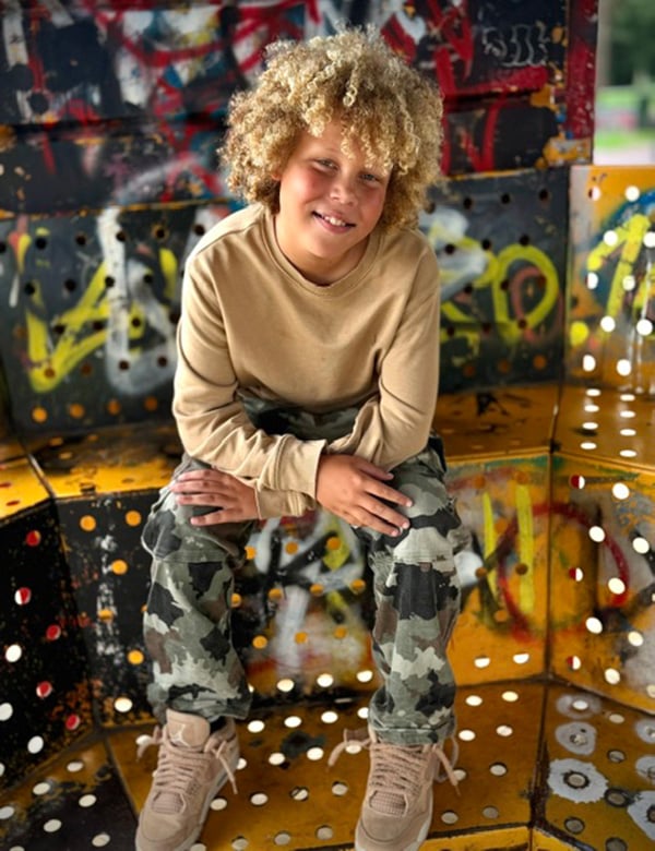 Kindermodel met blond haar Jaxx S.